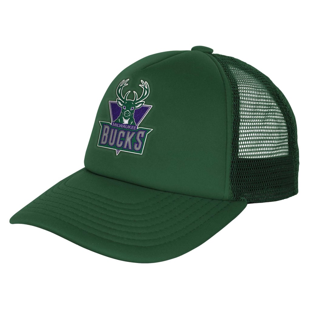 Milwaukee Bucks Mitchell & Ness Youth Core Evergreen Trucker Adjustable Hat - Hunter Green