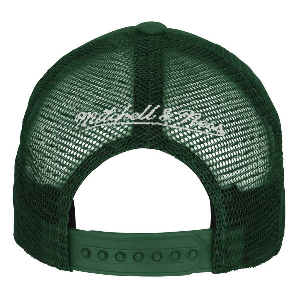 Milwaukee Bucks Mitchell & Ness Youth Core Evergreen Trucker Adjustable Hat - Hunter Green