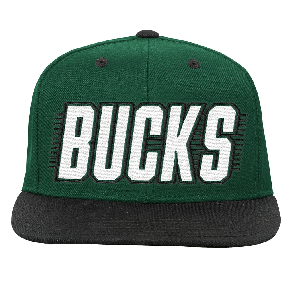 Milwaukee Bucks Outerstuff Youth Snapback Hat - Hunter/Black