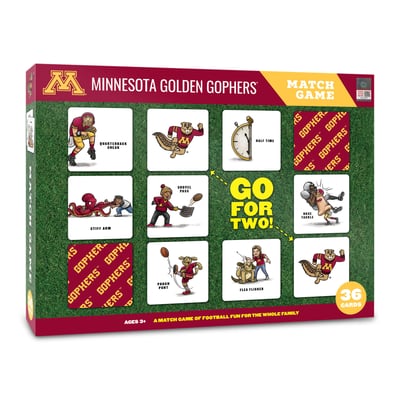 Minnesota Golden Gophers Fanpoint Licensed Memory Match Game