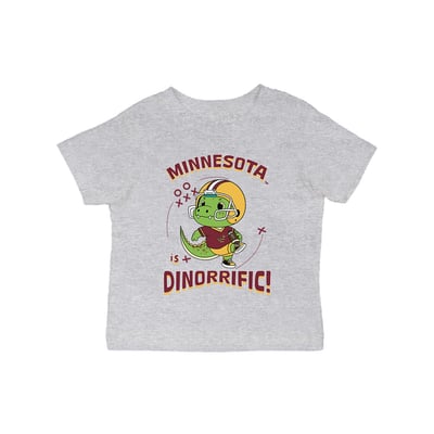 Minnesota Golden Gophers Vive La Fete Infant Dinorrific T-Shirt - Gray