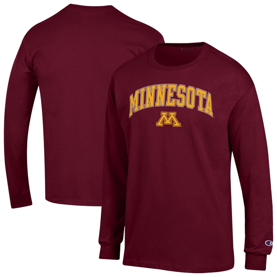 Minnesota Golden Gophers Champion Arch Over Logo Long Sleeve T-Shirt ...