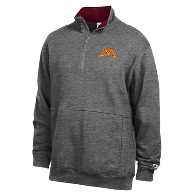  Minnesota Golden Gophers Champion Fleece Quarter-Zip Pullover - Charcoal