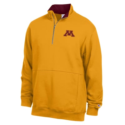  Minnesota Golden Gophers Champion Fleece Quarter-Zip Pullover - Gold