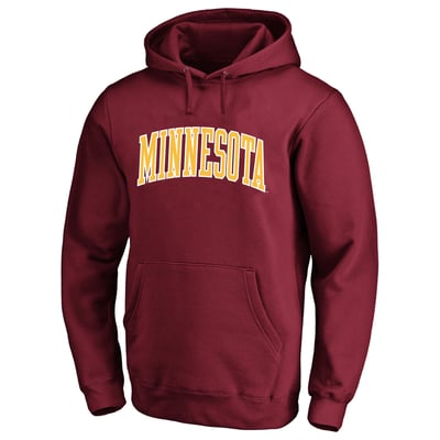  Minnesota Golden Gophers Champion Big & Tall Arch Over Tackle Twill Hoodie - Maroon
