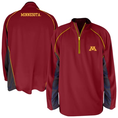 Minnesota Golden Gophers Fanatics Big & Tall Quarter-Zip Raglan Jacket - Maroon