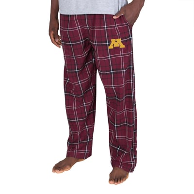 Minnesota Golden Gophers Fanatics Big & Tall Ultimate Plaid Flannel Pajama Pants - Maroon/Black