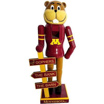 Minnesota Golden Gophers 12" Mascot Nutcracker