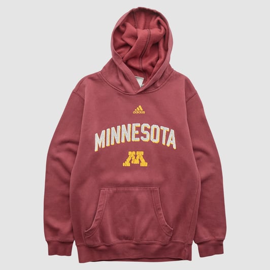 Minnesota Golden Gophers Adidas 2010s Hooded Pullover Sweatshirt - Maroon - XS by Fanatics Real Vintage