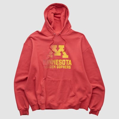 Minnesota Golden Gophers Champion 2000s Hooded Pullover Sweatshirt - Red - XL by Fanatics Real Vintage