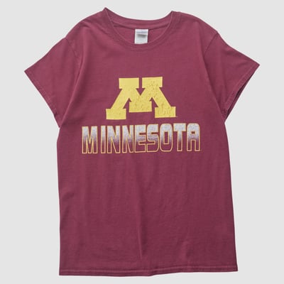 Minnesota Golden Gophers Gildan 2010s T-shirt - Maroon - S by Fanatics Real Vintage