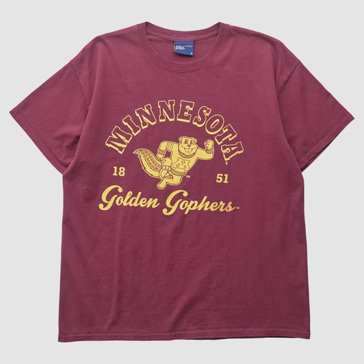 Minnesota Golden Gophers MV Sport 2000s T-shirt - Maroon - M by Fanatics Real Vintage