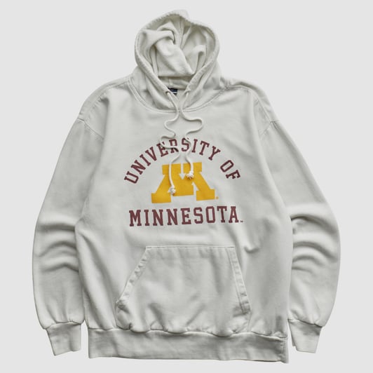 Minnesota Golden Gophers MV Sport 2010s Hooded Pullover Sweatshirt - White - M by Fanatics Real Vintage
