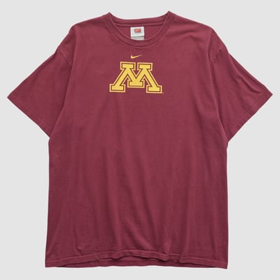 Minnesota Golden Gophers Nike 2000s T-shirt - Maroon - L by Fanatics Real Vintage