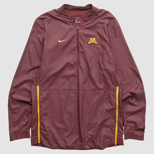 Minnesota Golden Gophers Nike 2010s 1/2 Zip Jacket - Maroon - M by Fanatics Real Vintage