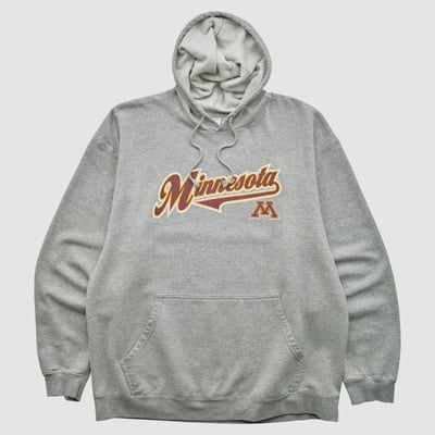 Minnesota Golden Gophers ProEdge 2010s Hooded Pullover Sweatshirt - Heather Gray - L by Fanatics Real Vintage