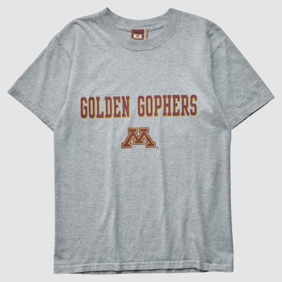 Minnesota Golden Gophers University of Minnesota 2010s T-shirt - Gray - S by Fanatics Real Vintage