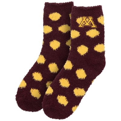 Minnesota Golden Gophers ZooZatz Women's Plush Dot Socks