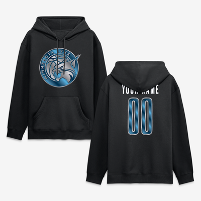 Minnesota Lynx Big & Tall Forged Mascot Personalized Name & Number Hoodie - Black