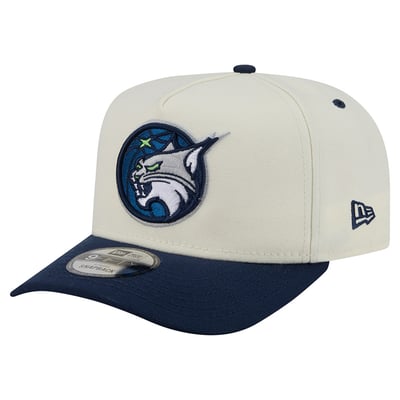 Minnesota Lynx New Era Wordmark 9FIFTY A-Frame Snapback Hat - White/Navy