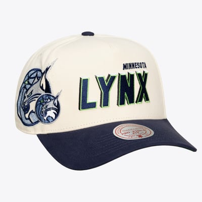 Minnesota Lynx Mitchell & Ness Unisex Big Time Pro Crown Adjustable Hat - Cream
