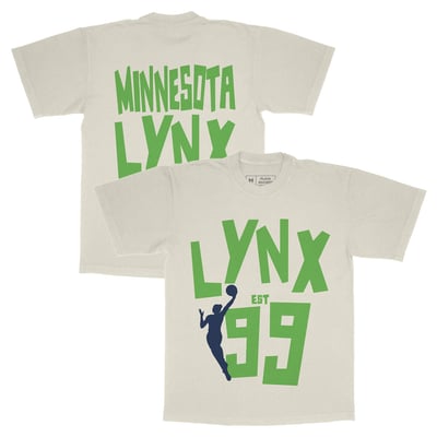  Minnesota Lynx Playa Society Unisex Est T-Shirt - Oatmeal