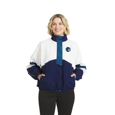 Minnesota Lynx WEAR by Erin Andrews Women's Full-Zip Windbreaker Jacket - White/Blue