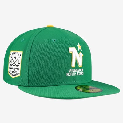 Minnesota North Stars New Era Vintage Hockey 59FIFTY Fitted Hat - Green