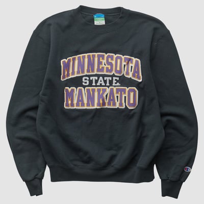 Minnesota State Mavericks Champion 2010s Pullover Sweatshirt - Black - XXS by Fanatics Real Vintage