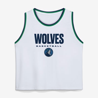  Minnesota Timberwolves Fanatics  Accurate Pass Mesh Tank Top - White