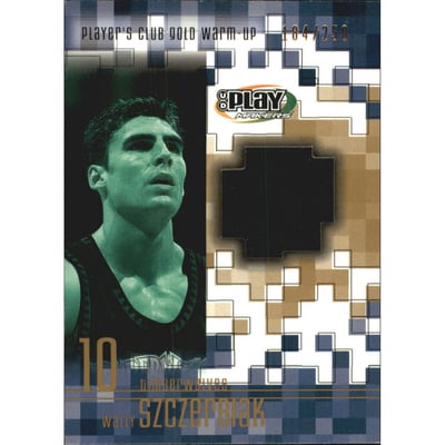 2001-02 Upper Deck Playmakers PC Warm Up Gold #WSGW Wally Szczerbiak