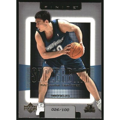 2003-04 Upper Deck Finite Gold #110 Wally Szczerbiak