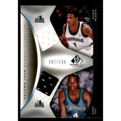 2006-07 SP Game Used Authentic Fabrics Dual #RR Rashad McCants/Randy Foye