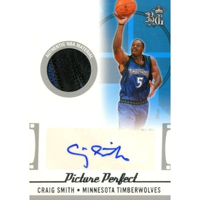 2006-07 Topps Big Game Picture Perfect Patches Autographs #CSM Craig Smith