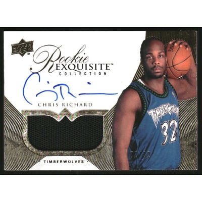 2007-08 Exquisite Collection Rookie Parallel #87 Chris Richard JSY AU/32