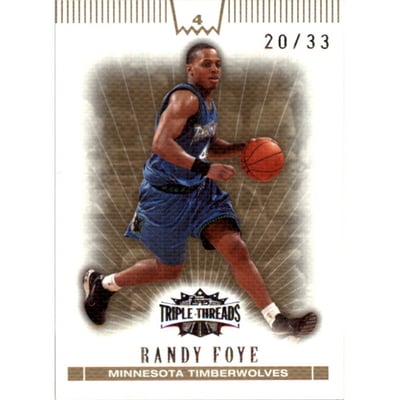 2007-08 Topps Triple Threads Gold #62 Randy Foye