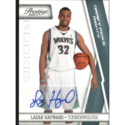 2010-11 Prestige Draft Picks Rights Autographs #180 Lazar Hayward/199