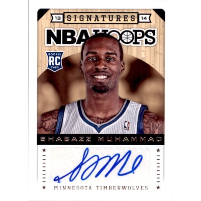 2013-14 Hoops Autographs #198 Shabazz Muhammad