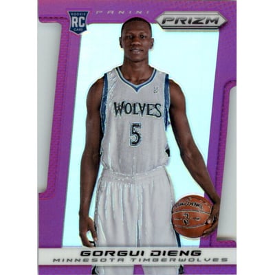 2013-14 Panini Prizm Prizms Purple Die Cut #294 Gorgui Dieng