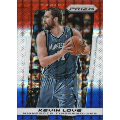 2013-14 Panini Prizm Prizms Red White and Blue Mosaic #87 Kevin Love