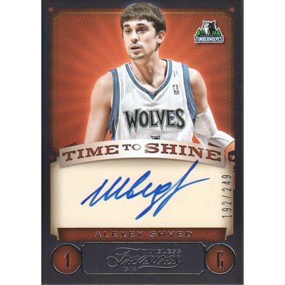 2013-14 Timeless Treasures Time To Shine #14 Alexey Shved