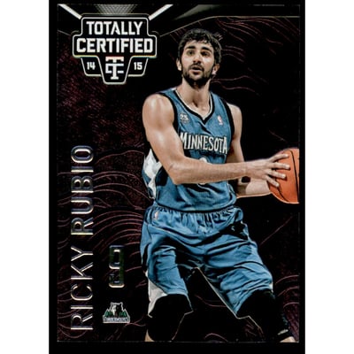 2014-15 Totally Certified Platinum Purple #77 Ricky Rubio