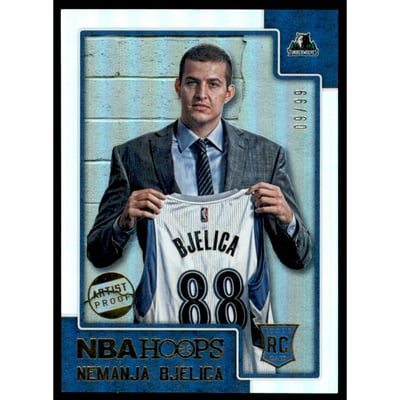 2015-16 Hoops Artist Proof #284 Nemanja Bjelica