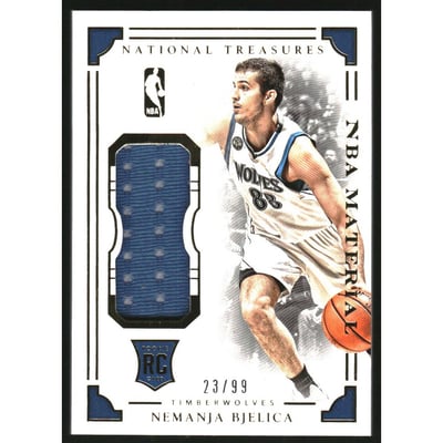 2015-16 Panini National Treasures NBA Rookie Materials #24 Nemanja Bjelica/99