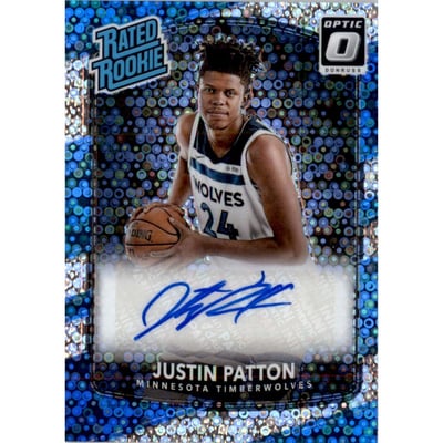 2017-18 Donruss Optic Rated Rookies Signatures Fast Break #185 Justin Patton