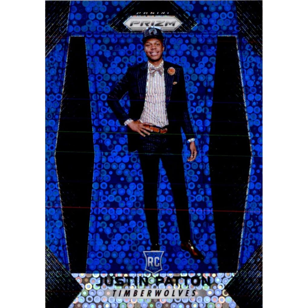 2017-18 Panini Prizm Prizms Fast Break Blue #85 Justin Patton