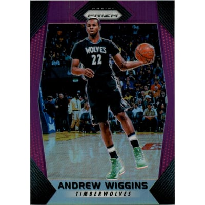 2017-18 Panini Prizm Prizms Purple #81 Andrew Wiggins