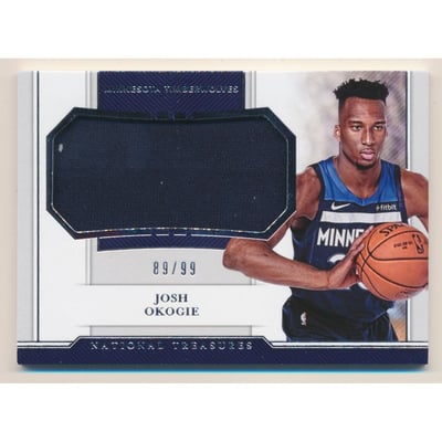 2018-19 Panini National Treasures Rookie Jumbo Materials #3 Josh Okogie