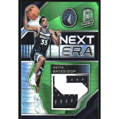 2018-19 Panini Spectra Next Era Memorabilia Neon Green #36 Keita Bates-Diop