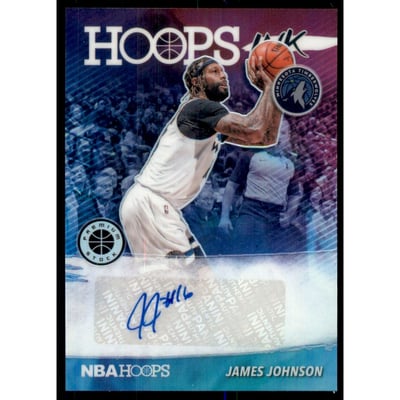 2019-20 Hoops Premium Stock Hoops Ink #14 James Johnson